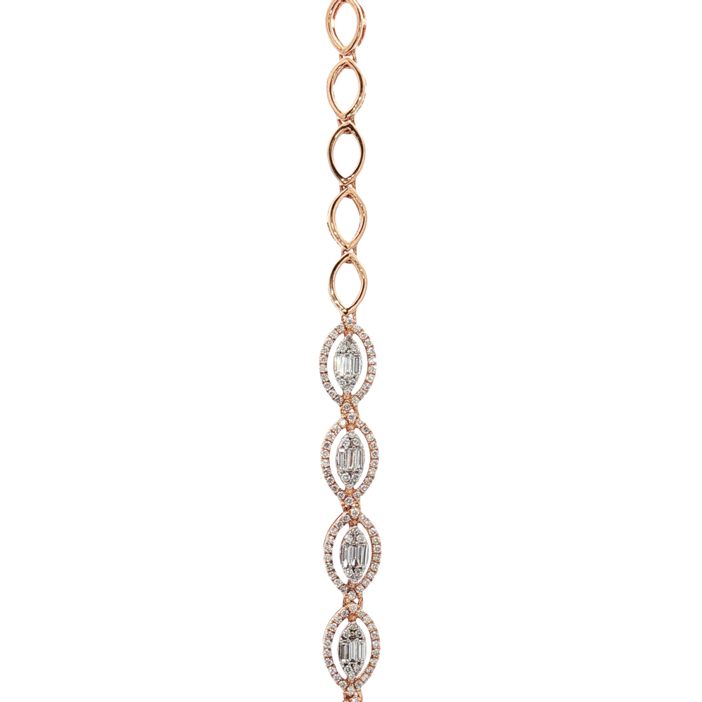 Luxury Diamond Marquise Necklace in Gold | Flashy Jewellery