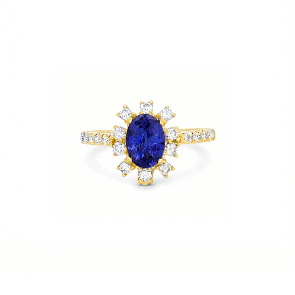 Tanzanite Bloom Convertible Ring Pendant
