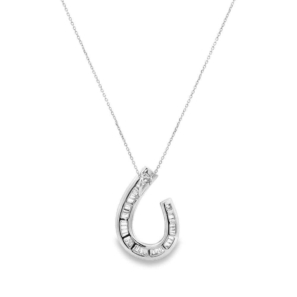 Luxury Diamond Curve Drop Necklace | Flashy Jewellery