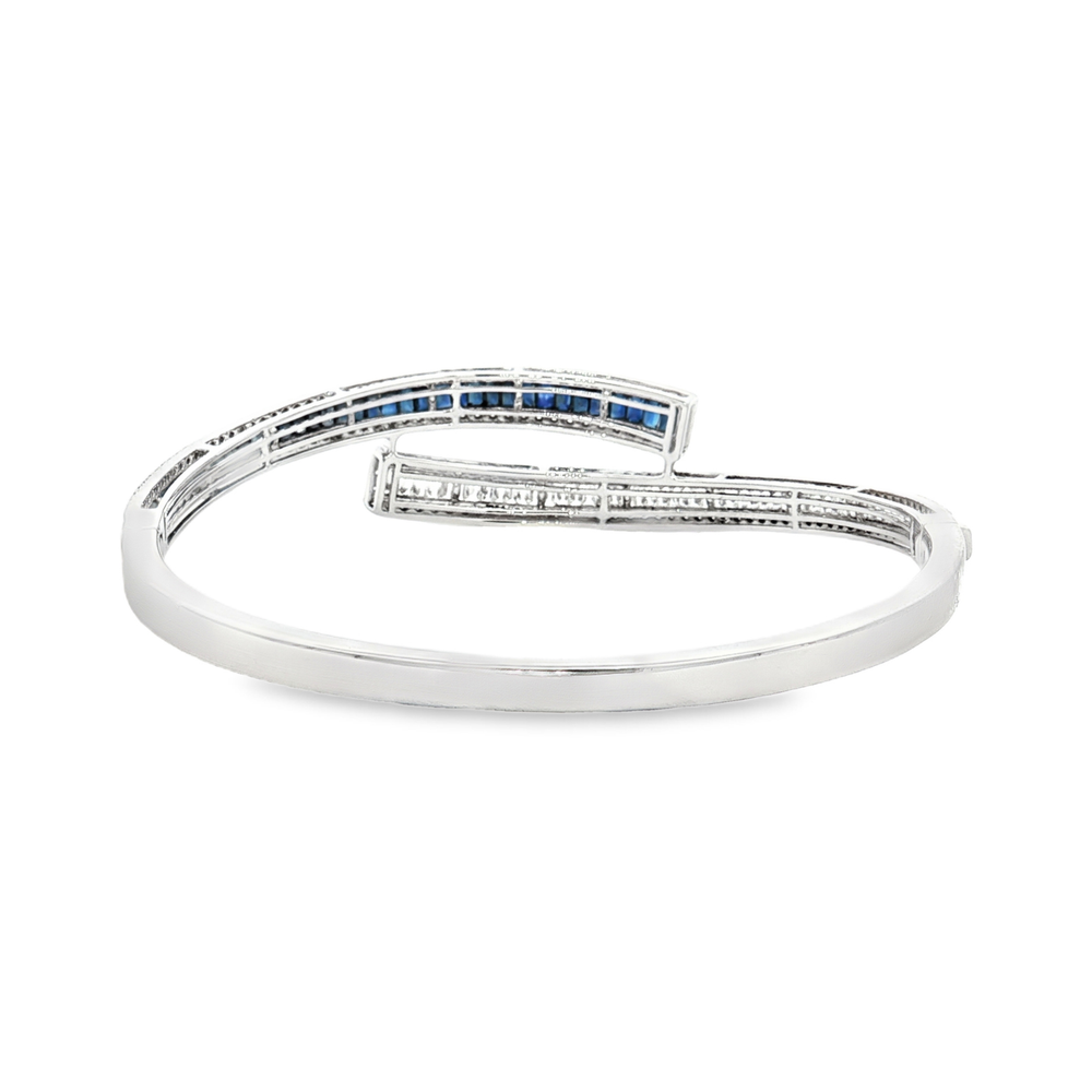 White Gold Diamond & Sapphire Luxury Bracelet