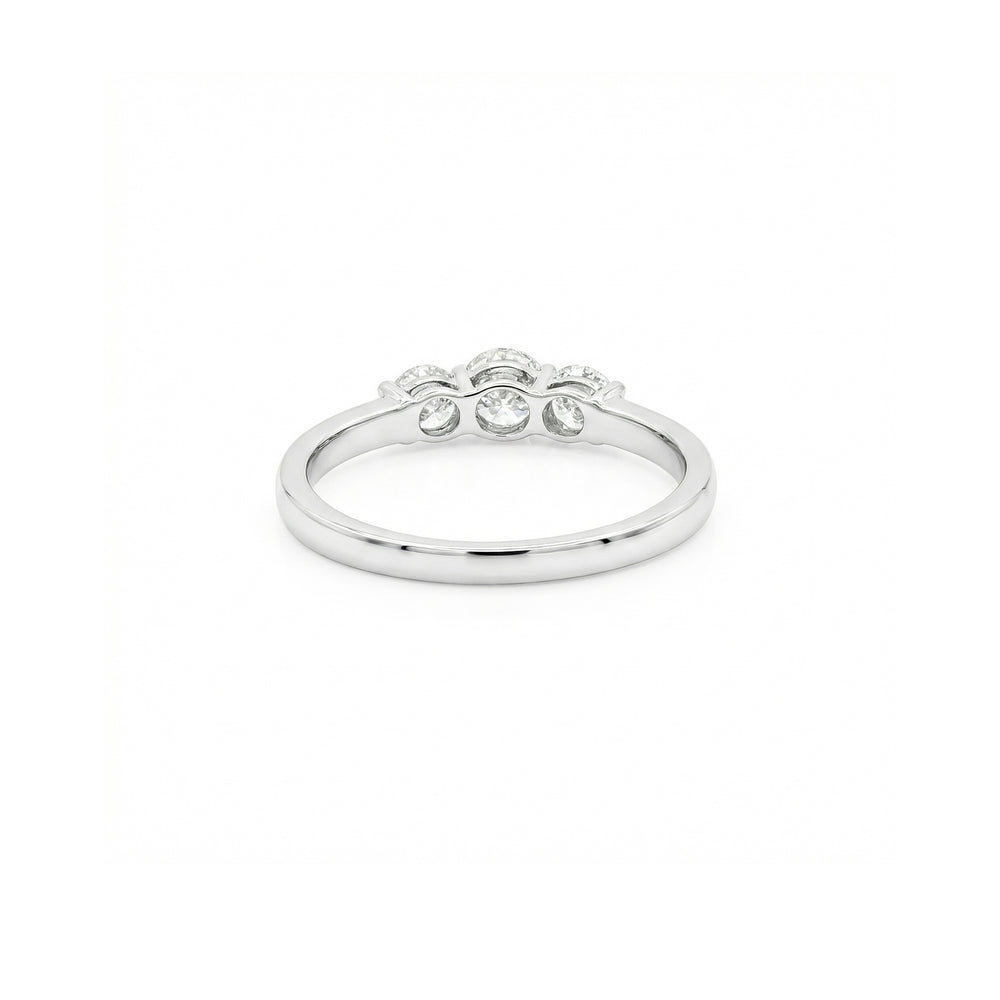 Natural Diamond Three-Stone Engagement Ring | Flashy Jewellery