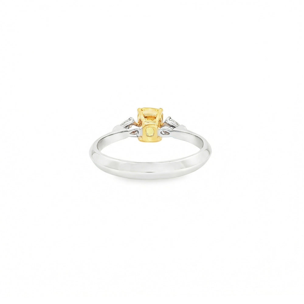 Yellow Lab Grown Diamond Three-Stone Ring | Flashy
