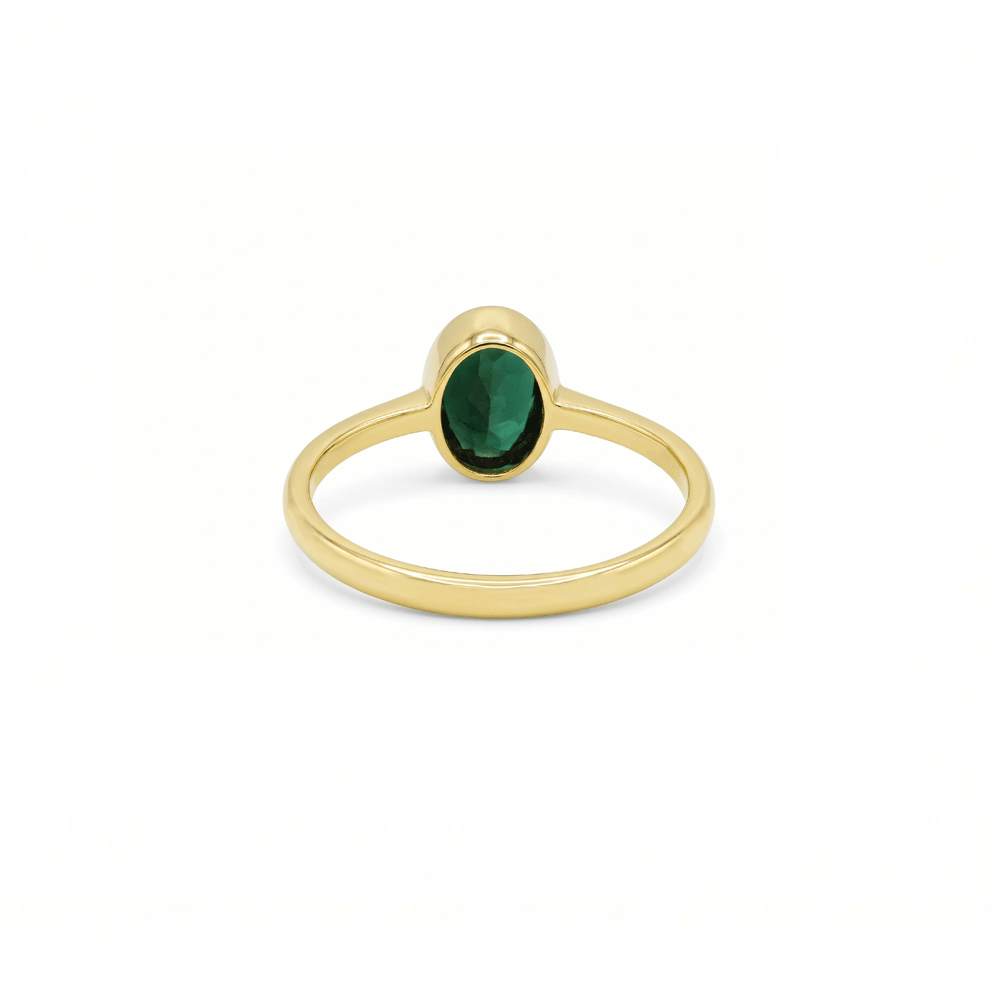 18K Gold Tourmaline Engagement Ring