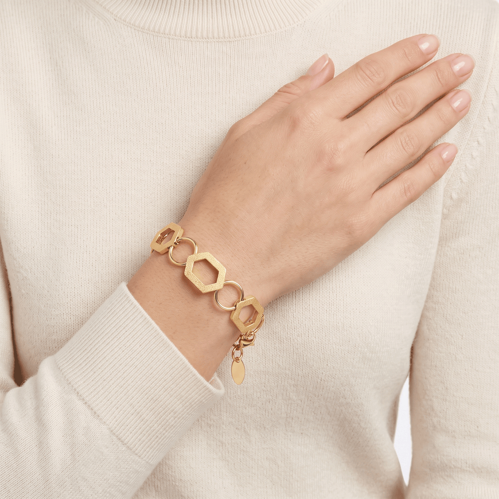 18K Gold Bovo Matte-Shine Bracelet