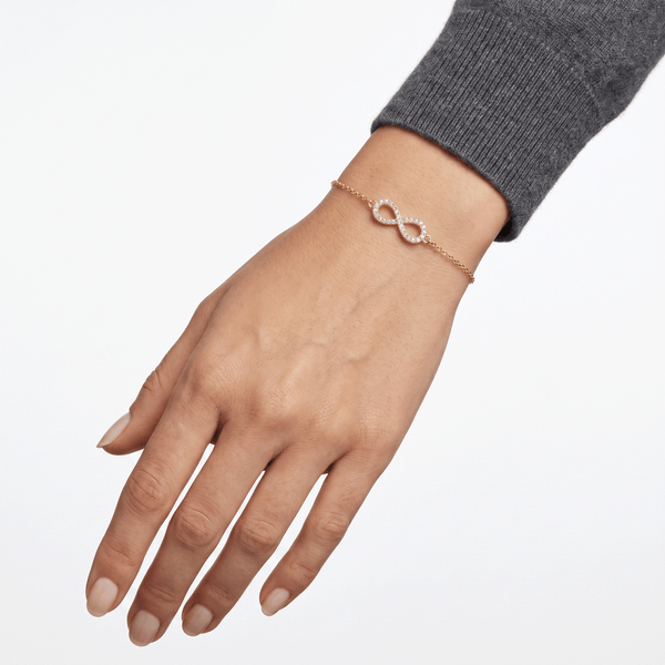 18K Gold Infinite Grace CZ Bracelet hover