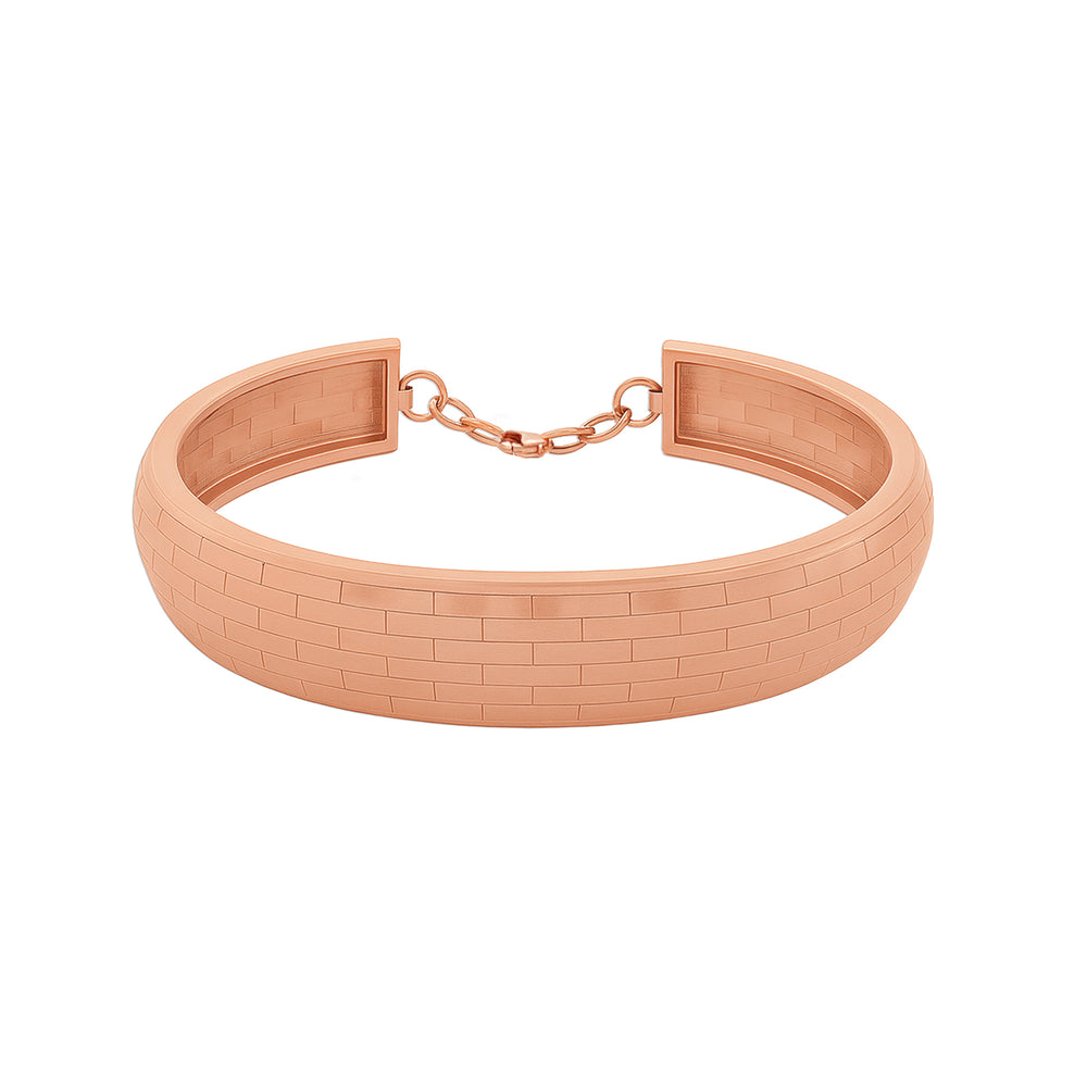 Twisted Gold Cuff  Bangle in 18K Rose Gold