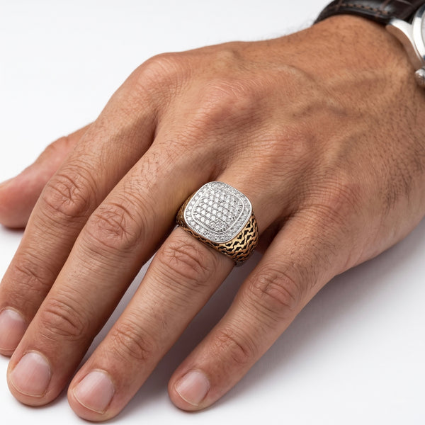 Natural Diamond Blackforge Crown Ring hover