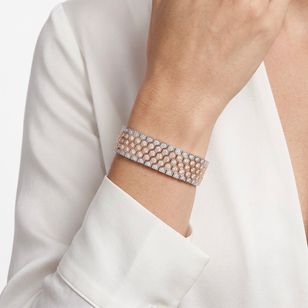Imperial Honeycomb Diamond Bracelet