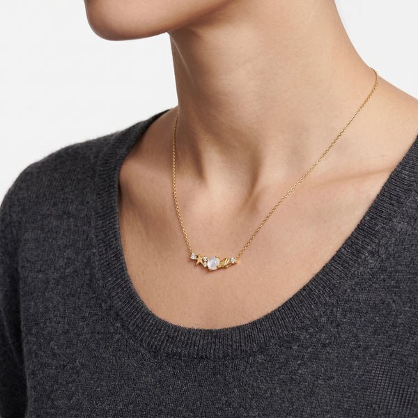 Ocean Muse Pendant Necklace in 18K Yellow Gold hover