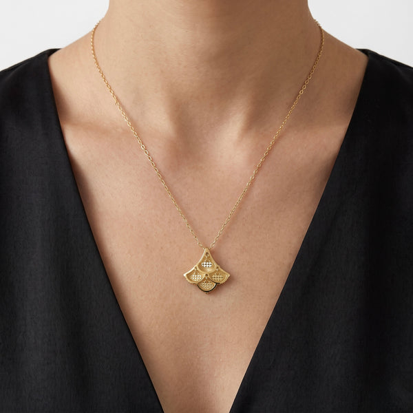 Aurora Fanburst Pendant Necklace hover