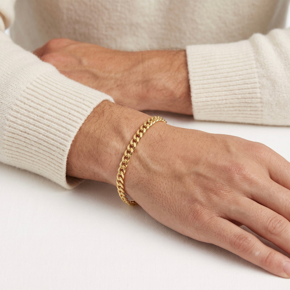 18K Gold Imperial Curb Link Bracelet