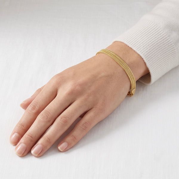 Imperial Weave Gold Bracelet – 18K Gold hover