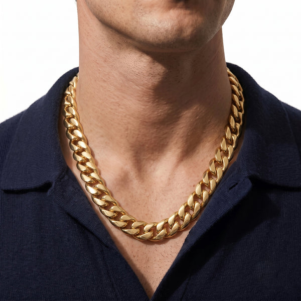 Gold Jewellery Monaco Chain – 18K Gold Luxury Necklace hover