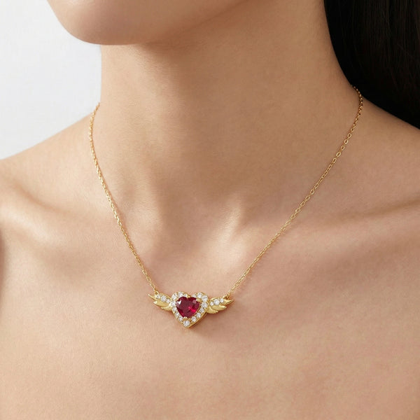 18K Yellow Gold Necklace Pendant | Flashy Jewellery hover