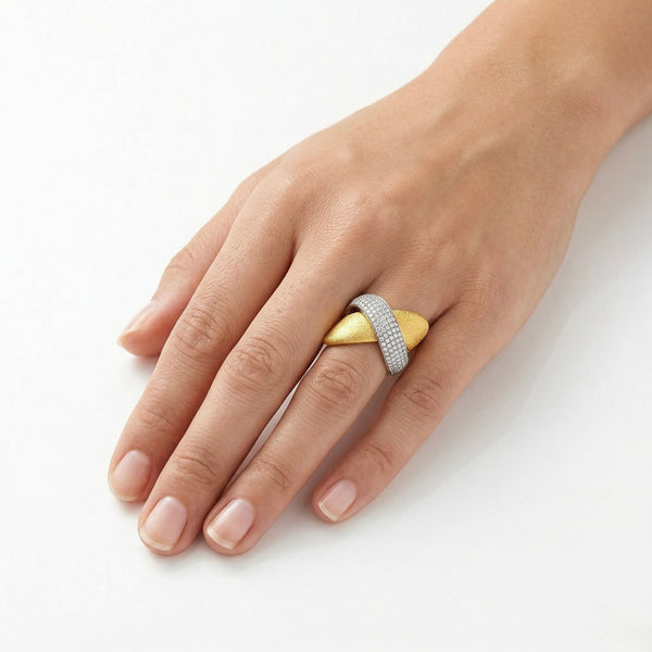 Gold Womens Statement Ring – 18k Luxury Jewellery hover