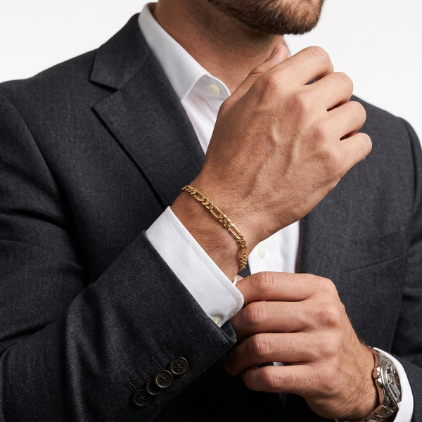 18K Gold Link Bracelet – Minimal Luxe Design hover