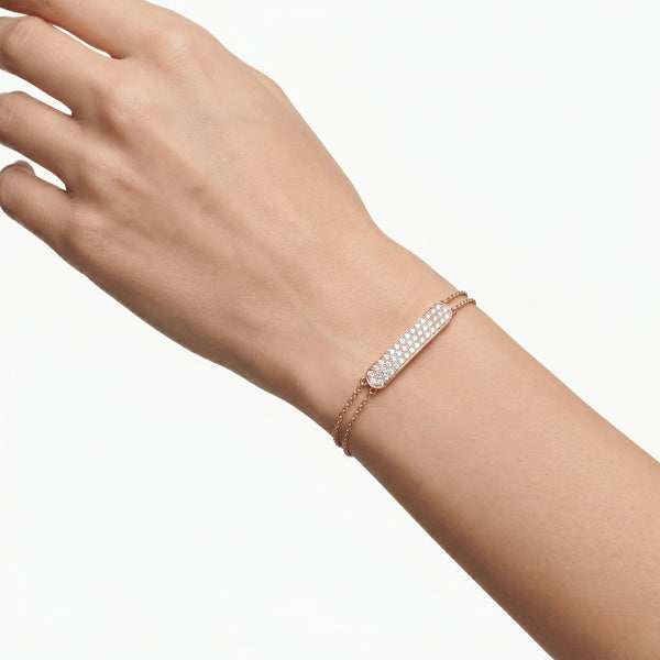 18K Rose Gold Natural Diamond Bracelet for Women – 0.87 CT hover