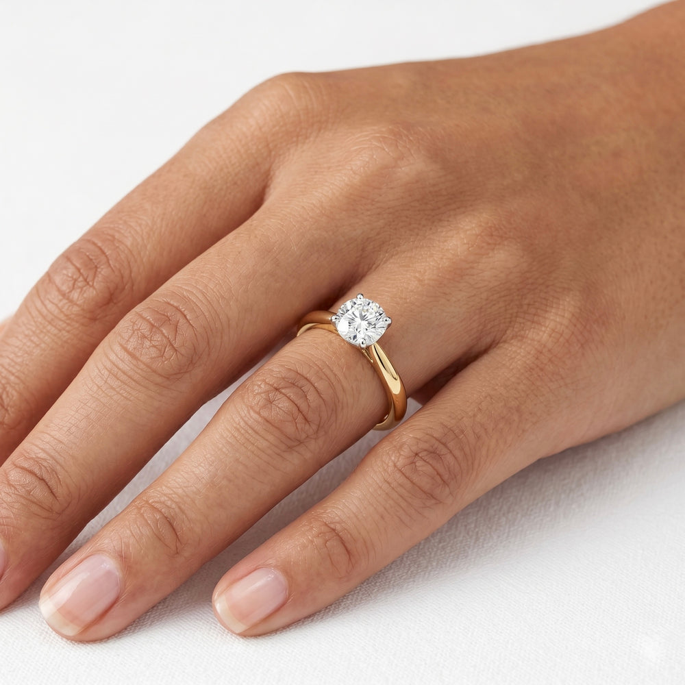 Lab Grown Diamond Solitaire Engagement Ring