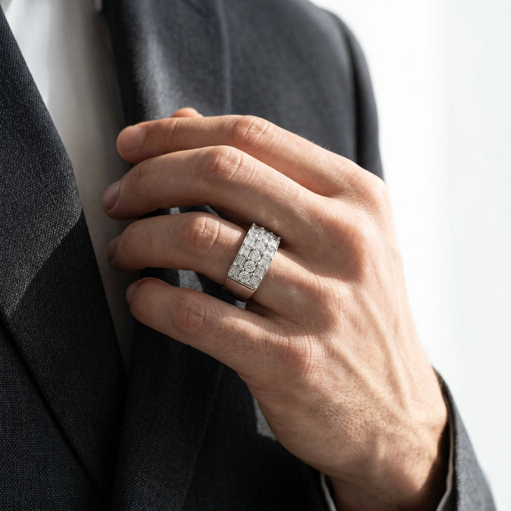 Natural Diamond Gold Ring 1.04 CT | Flashy Jewellery