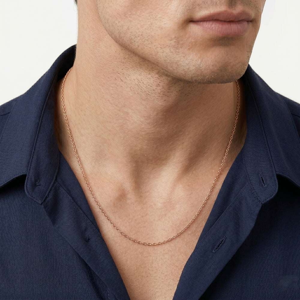 Gold Jewellery Rose Link Essential Chain