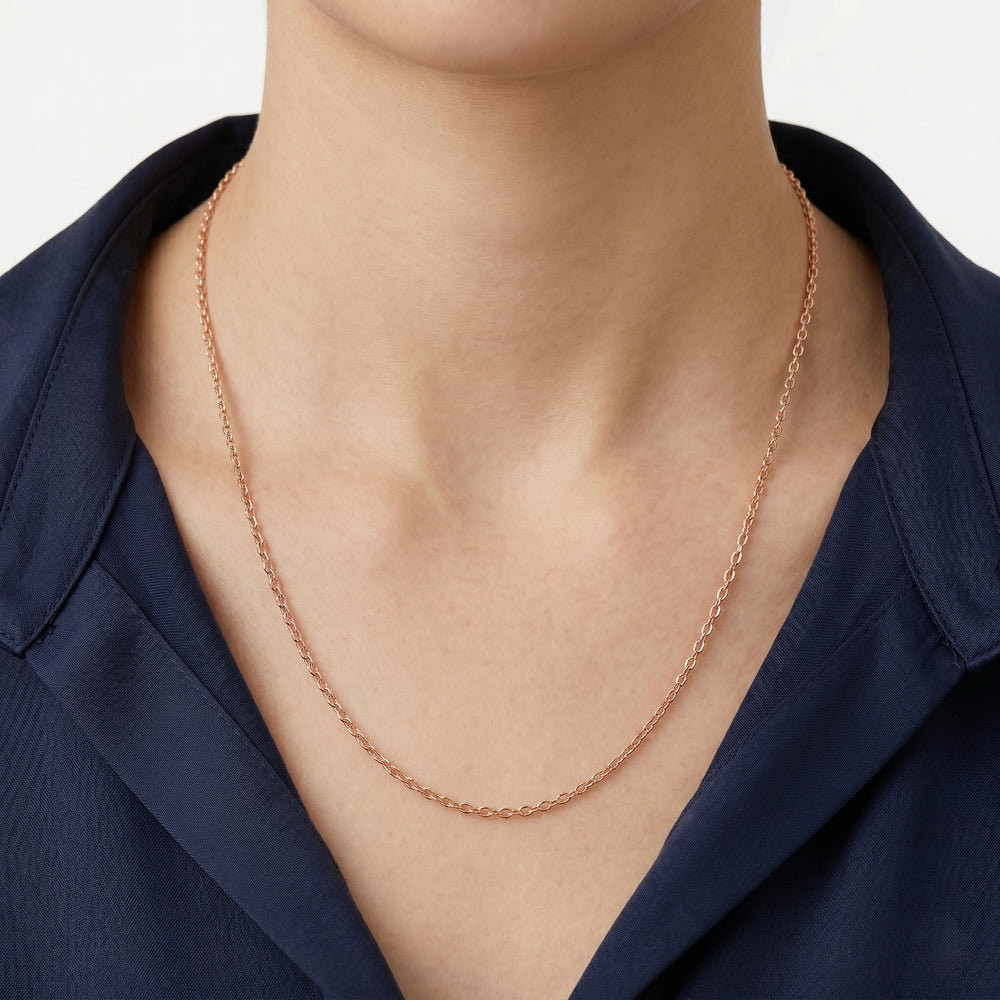 Gold Jewellery Rose Link Essential Chain