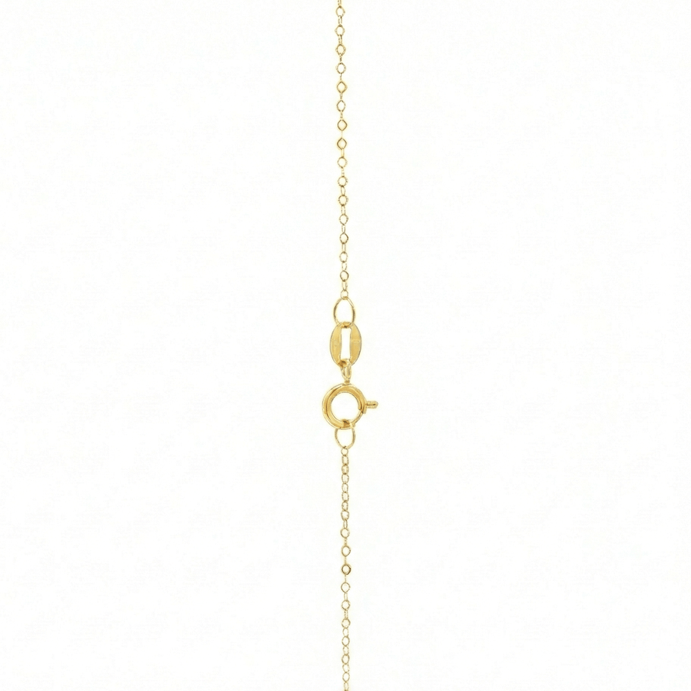 18K Yellow Gold Necklace Pendant | Flashy Jewellery