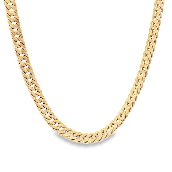 18k Gold Cubain Chain – Luxury Dubai Jewellery