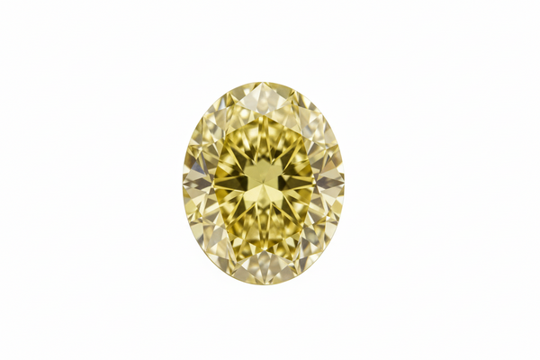 4.80 Carat Fancy Yellow Oval Lab Grown Diamond IGI