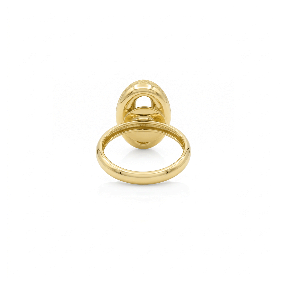 Gold Jewellery Lustre Core Oval Ring