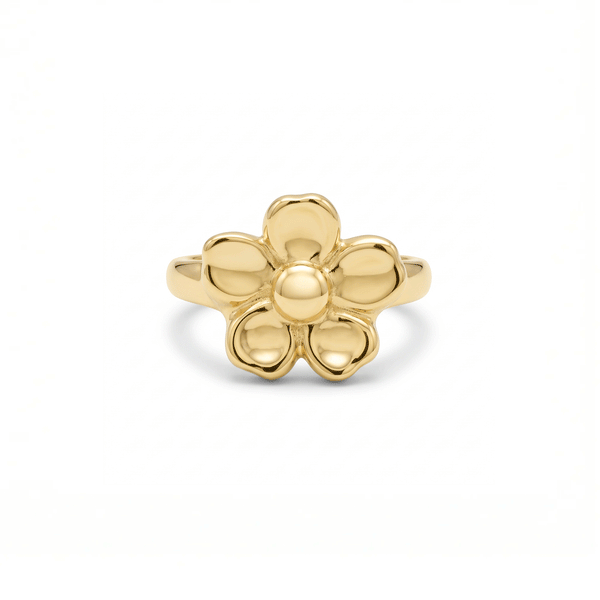 Bloom Petal Gold Statement Ring – 18K Gold