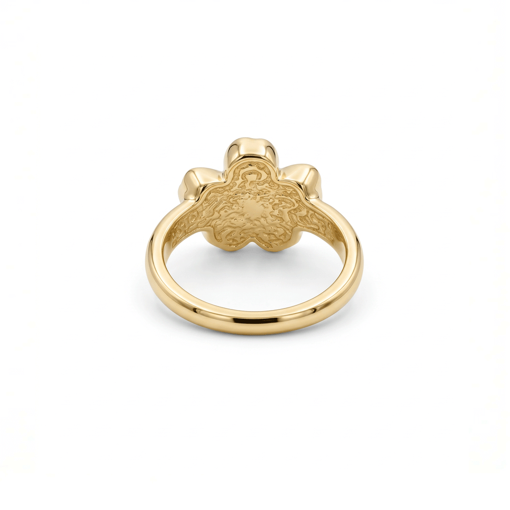 Bloom Petal Gold Statement Ring – 18K Gold
