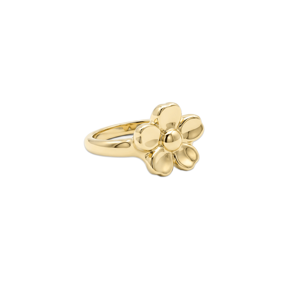 Bloom Petal Gold Statement Ring – 18K Gold