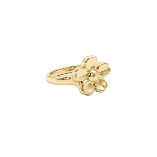 Bloom Petal Gold Statement Ring – 18K Gold hover