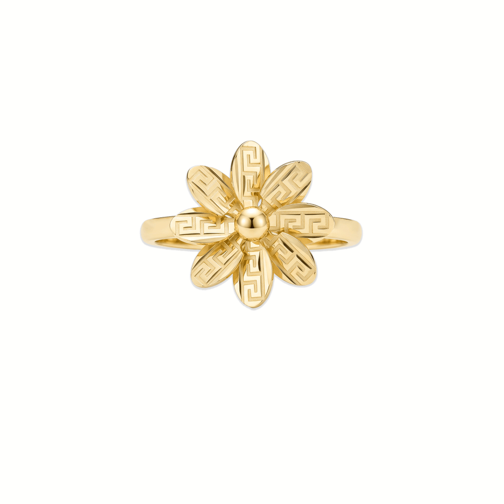 Gold Jewellery Golden Helios Bloom Ring