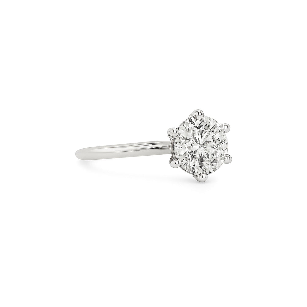 Lab-Grown Diamond Solitaire Engagement Ring in 14K White Gold