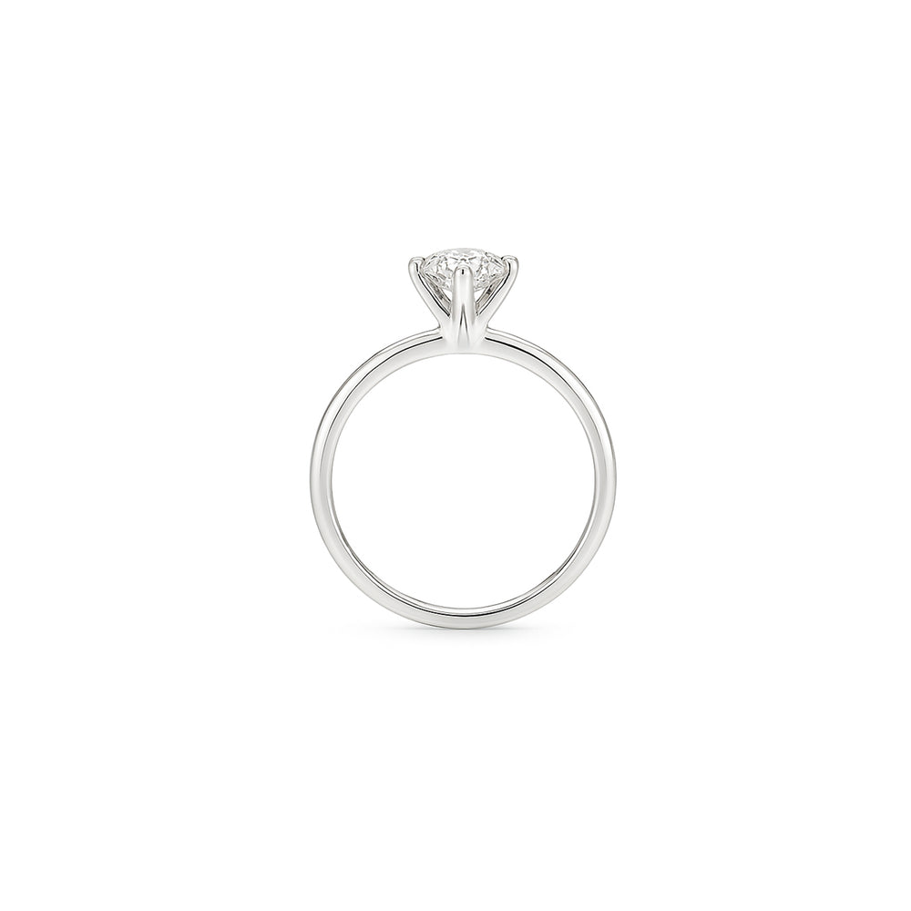 18K White Gold Natural Diamond Ring | Flashy Jewellery