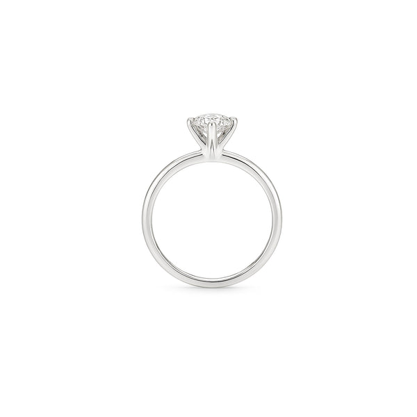 Lab-Grown Diamond Solitaire Engagement Ring in 14K White Gold hover