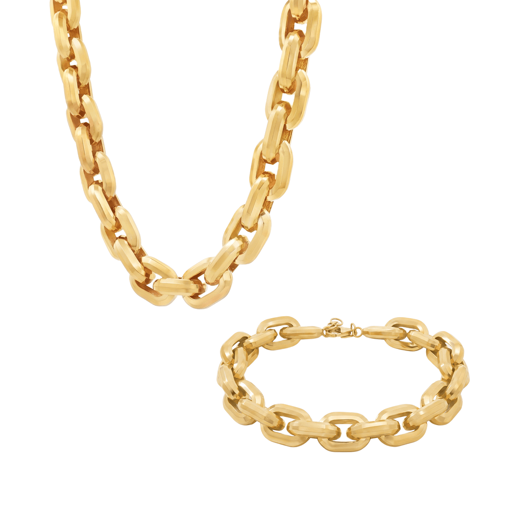 18K Gold Majesty Bold-Link Set
