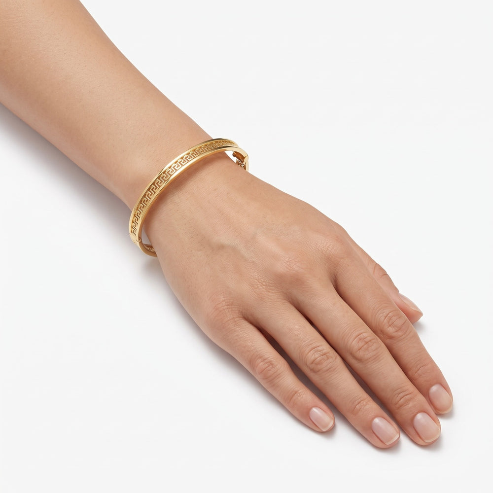 Regal Lattice Gold Bangle