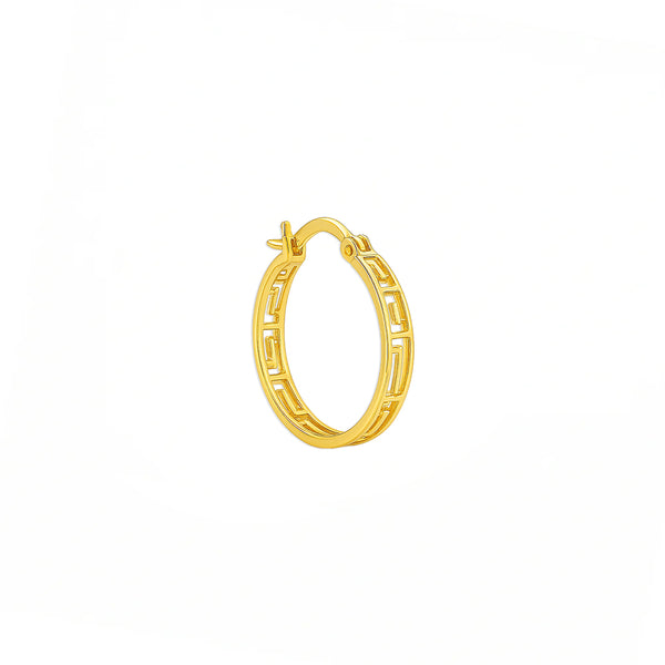 18K Yellow Gold Hoop Earrings – Classic Luxury hover