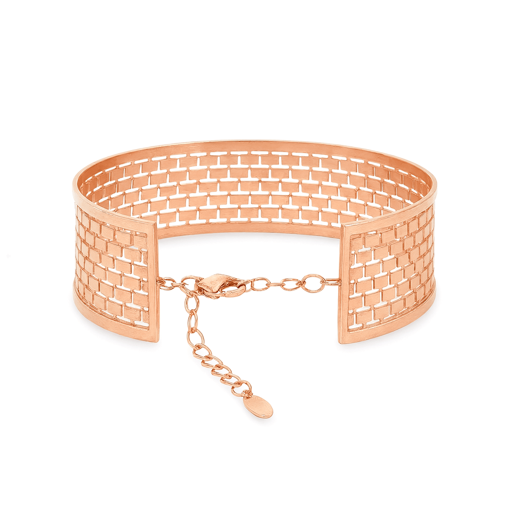 18K Gold Cuff Bangle – Rose, Yellow & White Gold | Flashy Jewellery