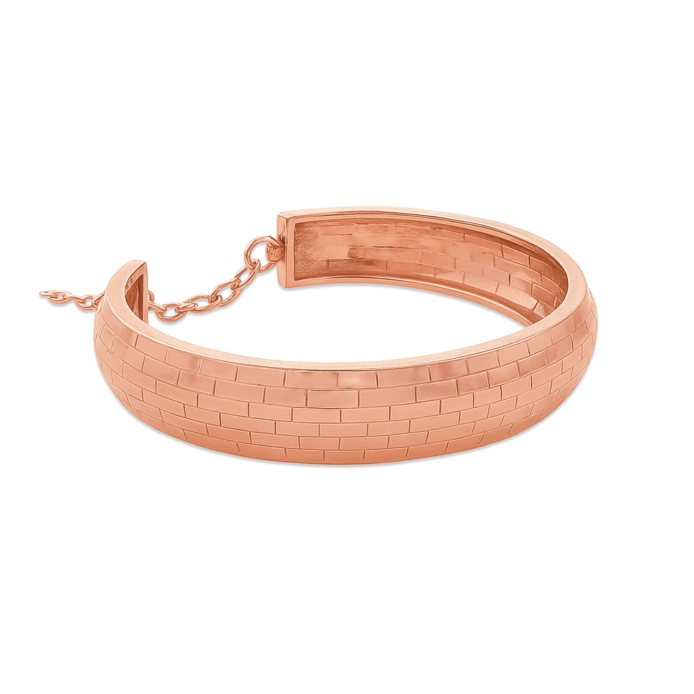 Twisted Gold Cuff  Bangle in 18K Rose Gold
