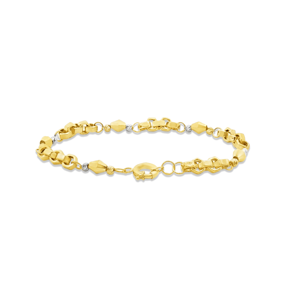 Royal Link Duo Gold Bracelet | 18K Luxury Dubai