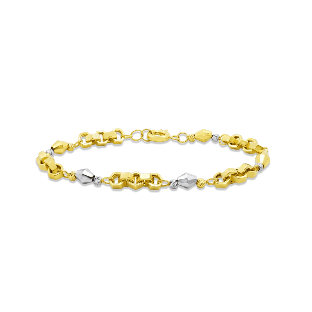 Royal Link Duo Gold Bracelet | 18K Luxury Dubai