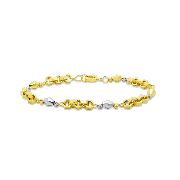 Royal Link Duo Gold Bracelet | 18K Luxury Dubai