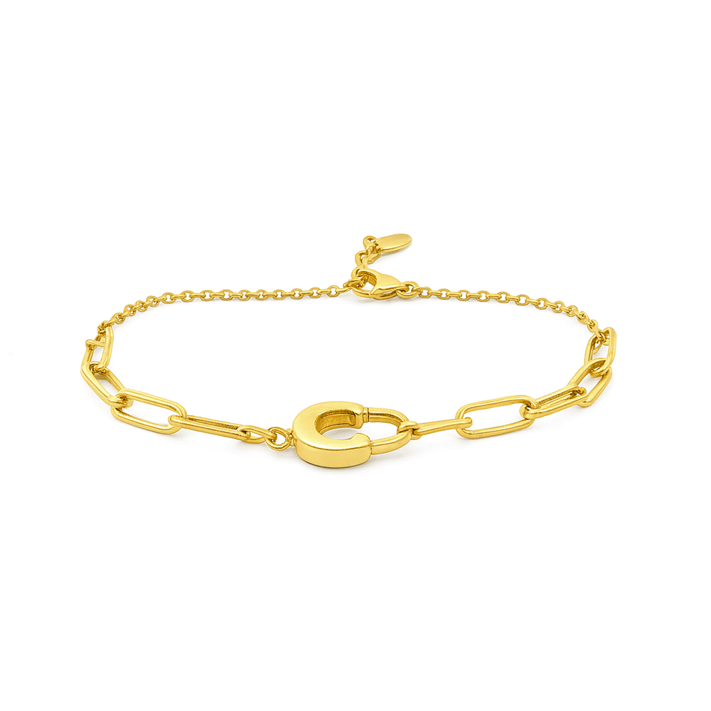 Gold Link Bracelet – 18K Luxury Chain Design