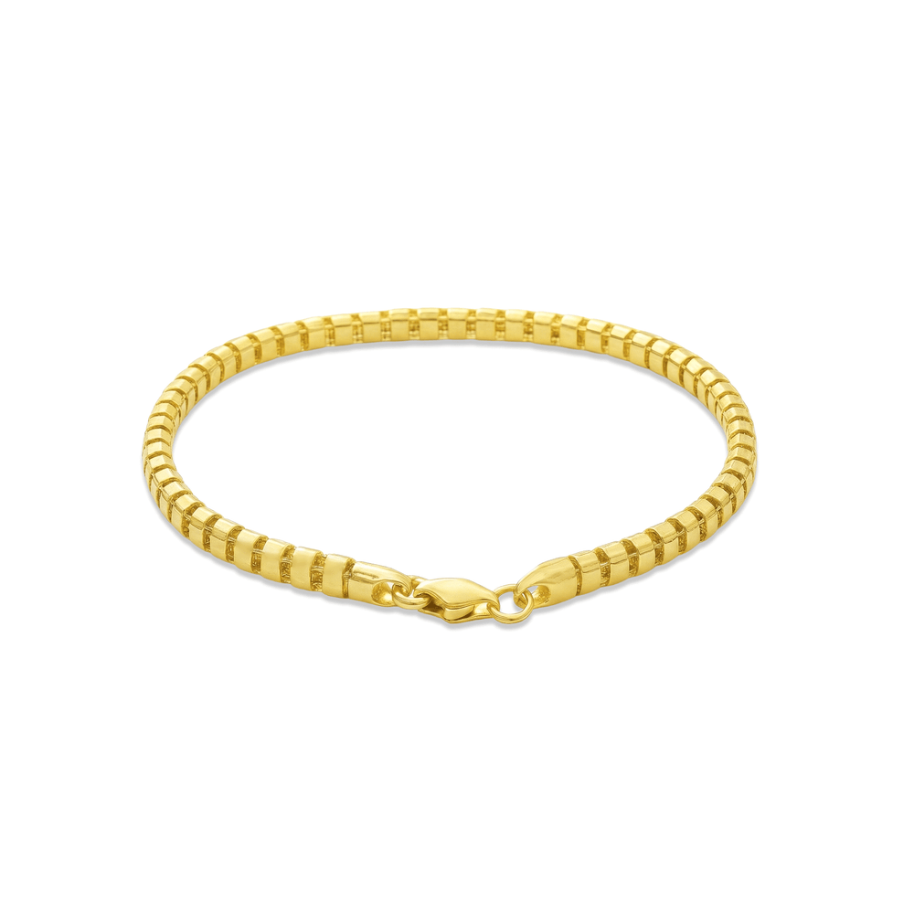 18K Gold High-Polish Bracelet – Elegant Luxury Design