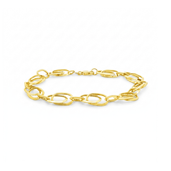 18K Gold Link Women’s Bracelet – Elegant Luxury Design