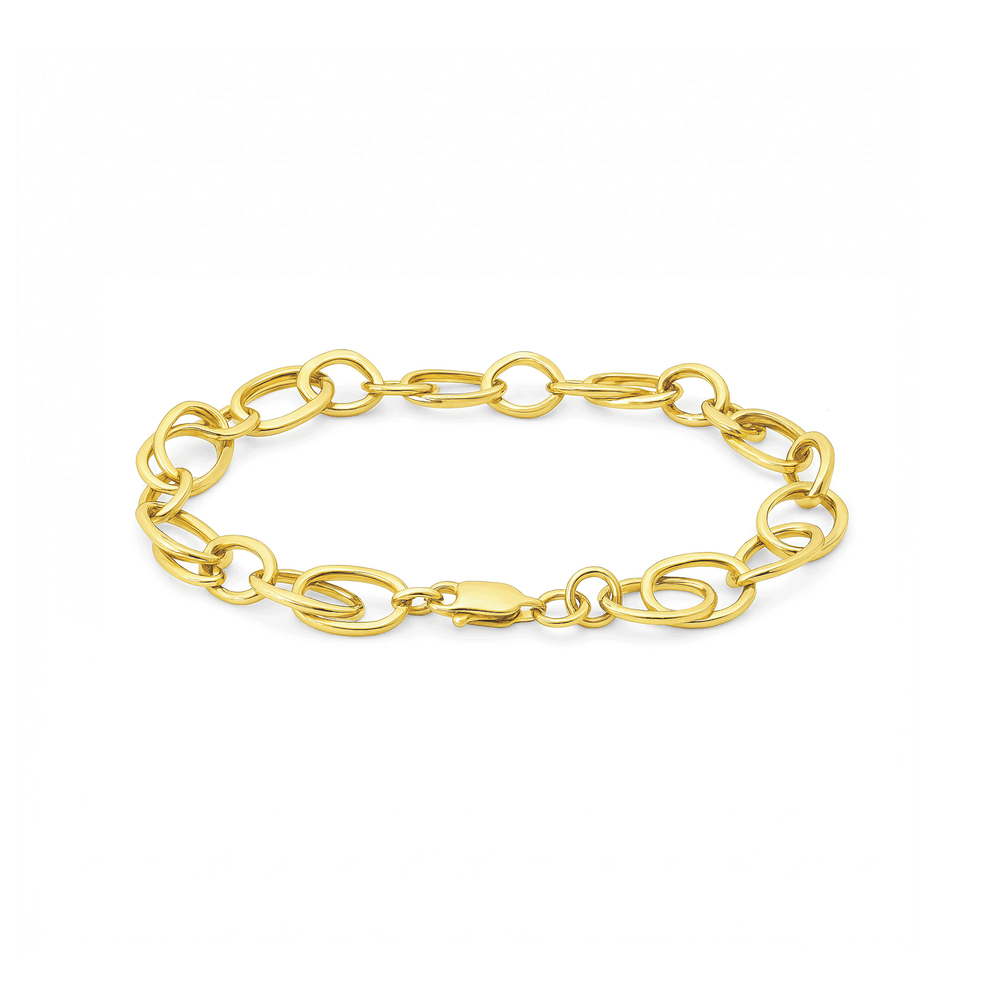 18K Gold Link Women’s Bracelet – Elegant Luxury Design