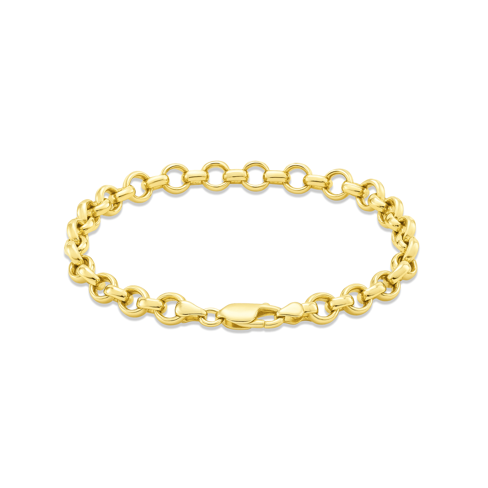 18K Gold Women’s Bracelet – High Polish Luxury Design